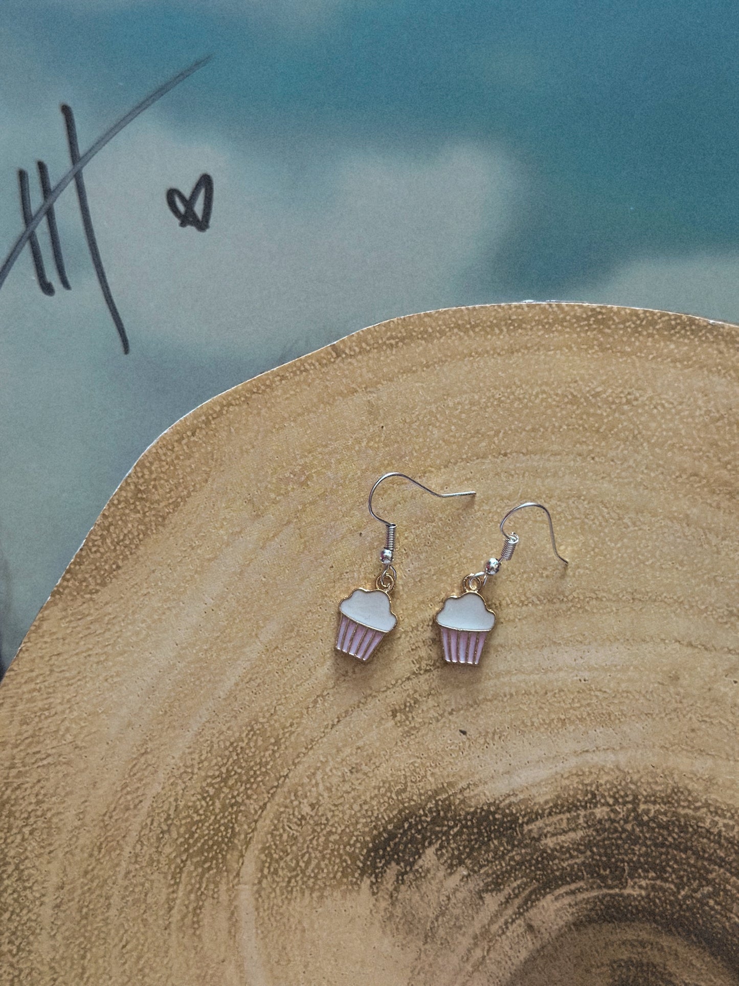 Cupcake earrings